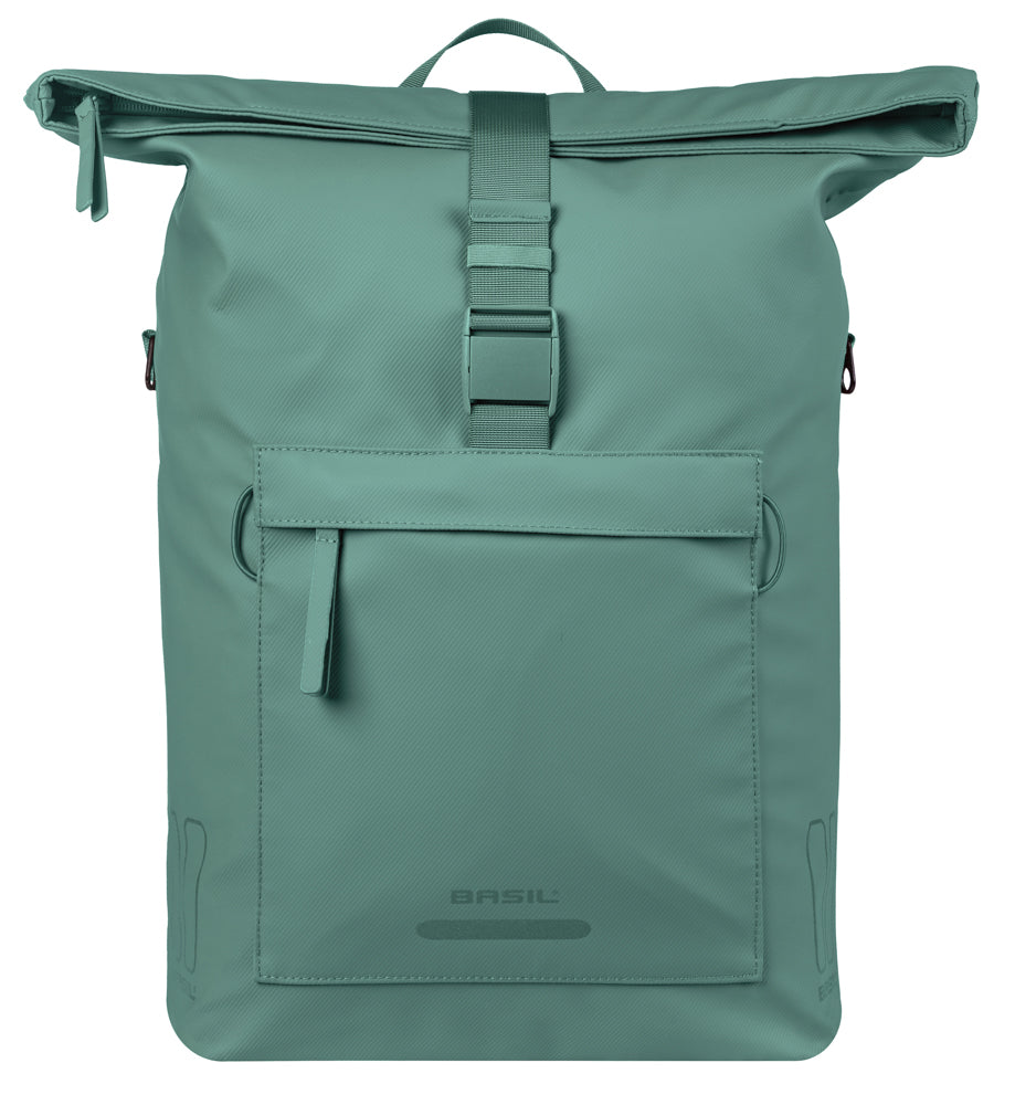 Basil shoulder bag brooklyn mik hooks 17l silver green