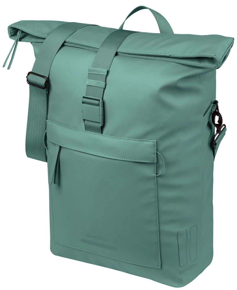 Basil shoulder bag brooklyn mik hooks 17l silver green