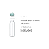 Wasserflasche Pop -up Campus 500 ml - cool blau