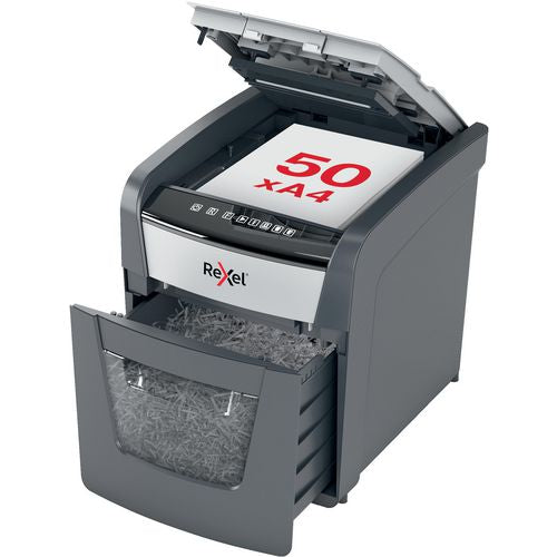 Rexel papiervernietiger 50x grijs