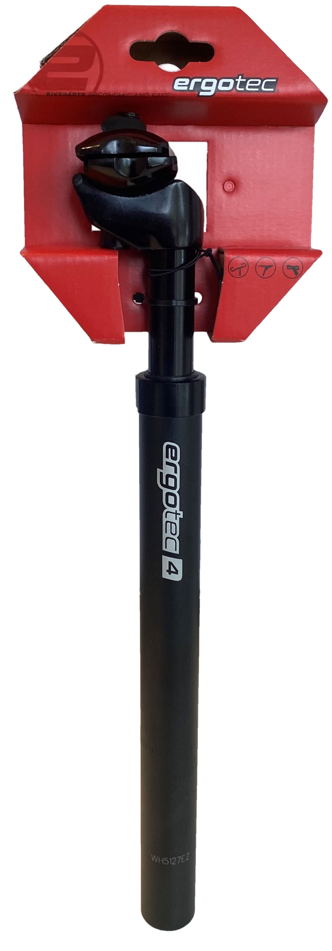 ELVEDES SUSPEDENDED SEAT POST GLIDE 27,2 mm 350mm Matte Black