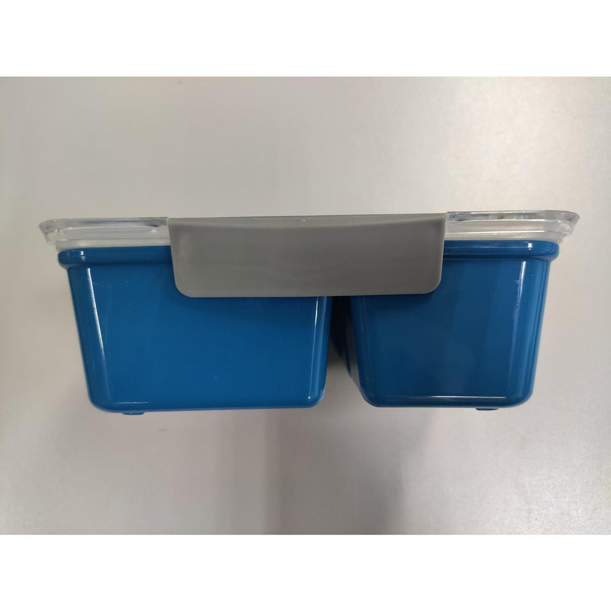 Lunchbox kunststof met vork 20x15x7cm