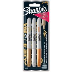 Permanent markers assortment Sharpie 3-pack