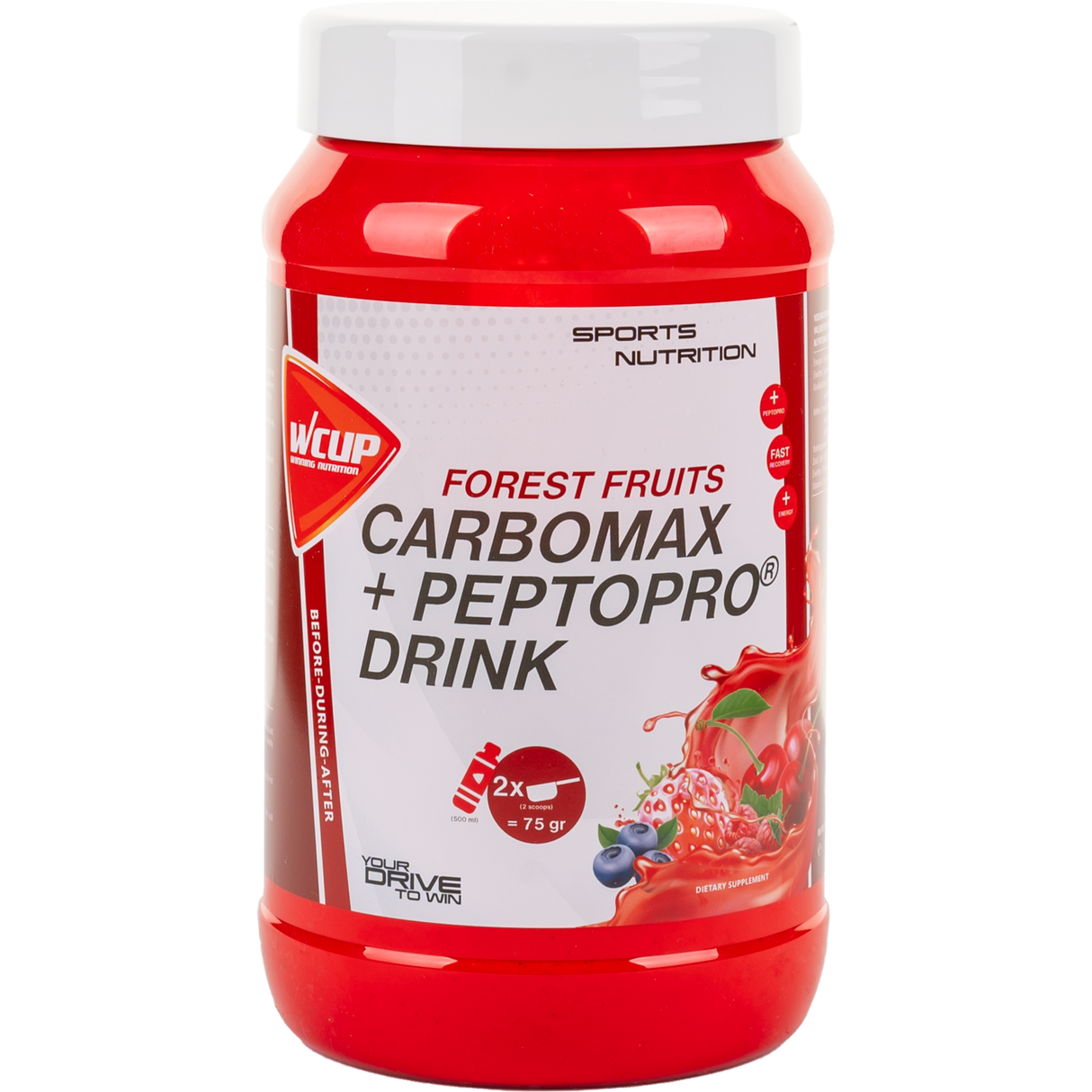 WCUP - Carbomax PeptoPro Drink Forest Fruits Fruits 900 gramů