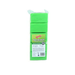 Multy Hot sponges Green White 10 Pieces