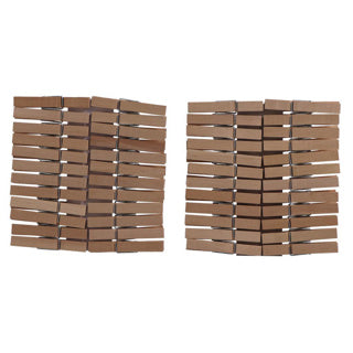 Multy wooden clothes pegs 48 pieces