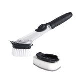 Geschirrspüste mit Spender und Schwamm