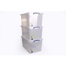 Storage box Really Useful Boxes 83CCB-PK3 83 L transparent