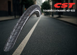 Cst buitenband tournée 45 dynamic 28 x 1.50 40-622 mm - zwart met reflectie