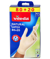 Vileda Glove Natural Latex 80+20