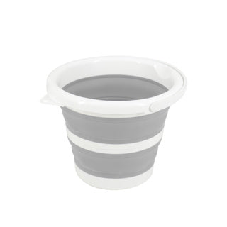 Clean Home collapsible bucket 5 liter gray