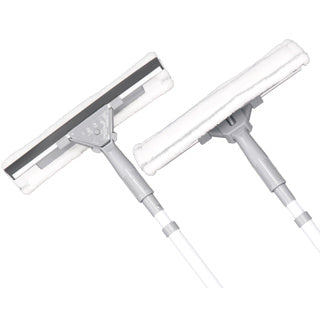 Clean home 2-in-1 window squeegee with telescopic handle