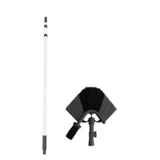 Clean home triangular broom with telescopic handle