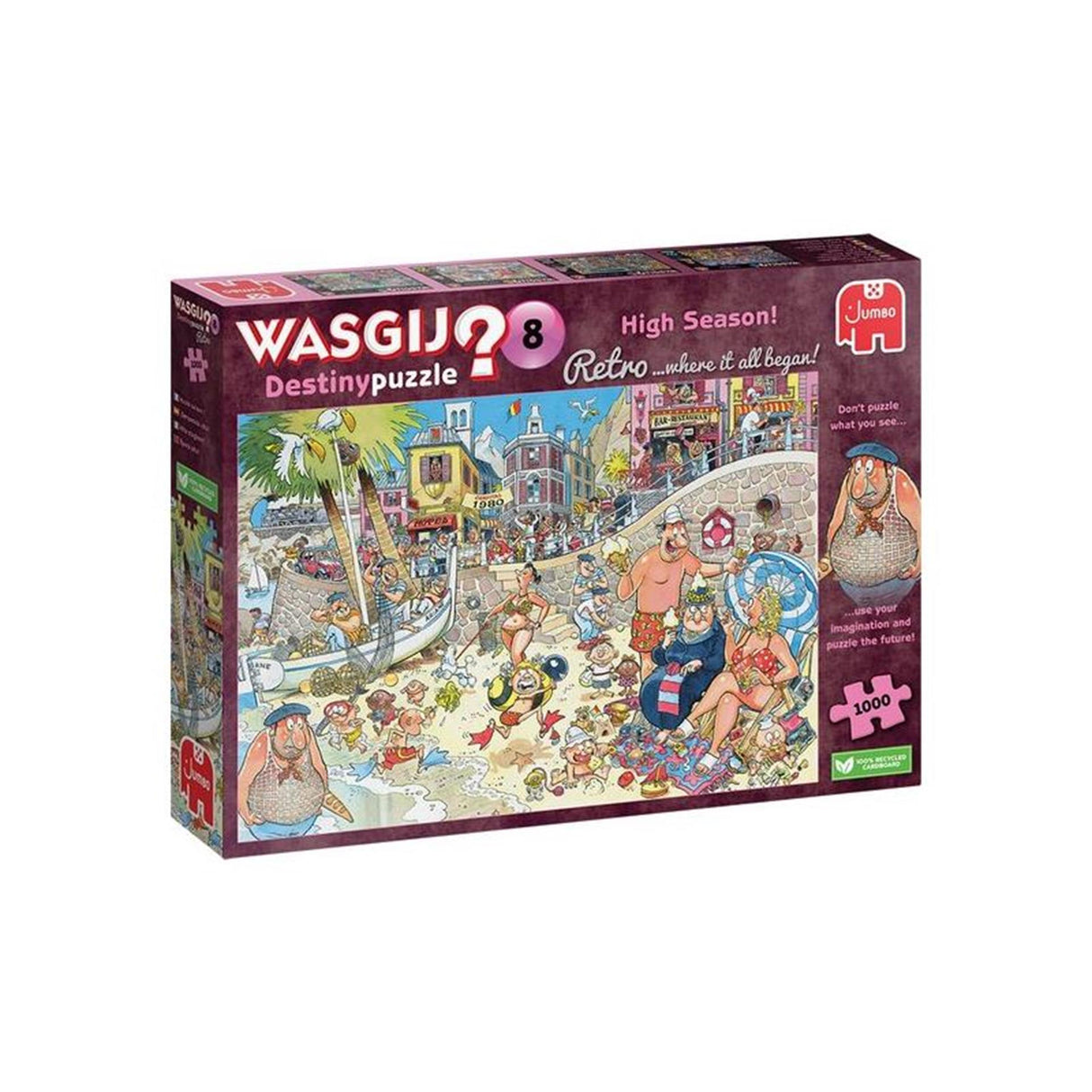 Jumbo wasgij retro destiny 8 jigsaw puzzle - high season!, 1000 pcs.