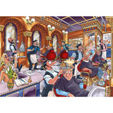 Jumbo Wasgij Mystery 27 Puzzle – Flamme in der Pfanne!, 1000 Teile.