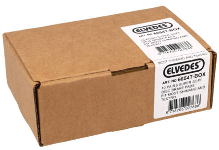 Elvedes disc brake pad set - Shimano - organic compound (resin) - 10 pairs