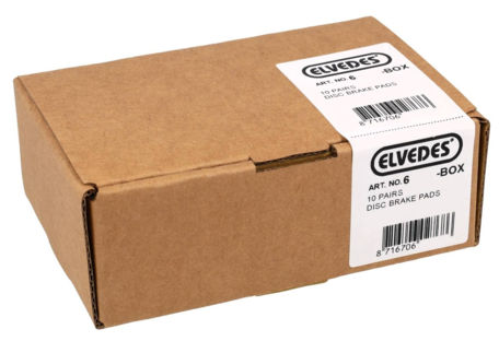 Elvedes disc brake pad set - Shimano - carbon metallic compound (semi-metallic pads) - 10 pairs