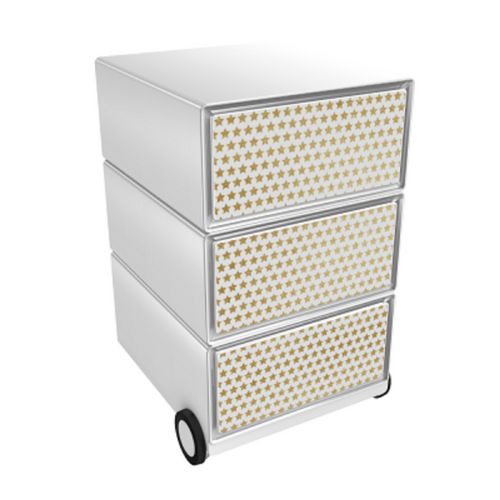 Мобилен чекмедже Paperflow easybox с 3 чекмеджета 642x390x436 мм Холивуд