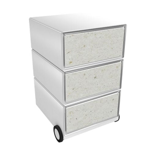 Мобилен чекмедже Paperflow easybox с 3 чекмеджета 642x390x436 mm хартиено влакно