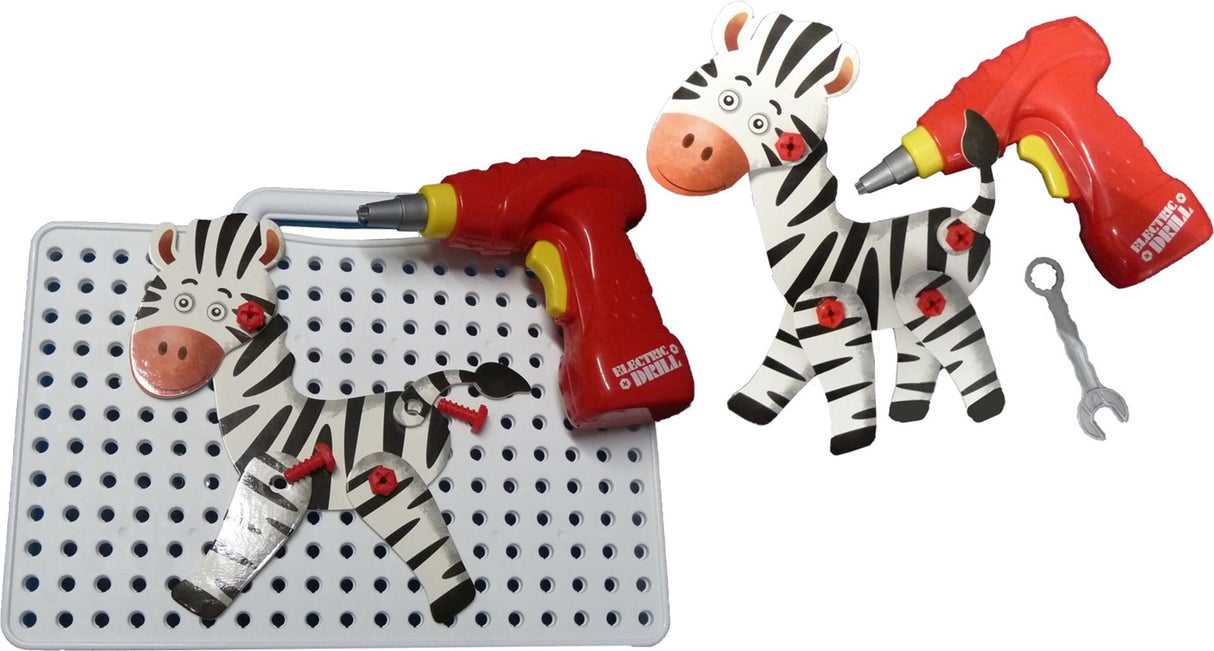 Schmidt 3d schroefpuzzel met 8 wilde dieren