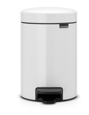 Caixote do lixo com pedal Brabantia newicon 3 l branco