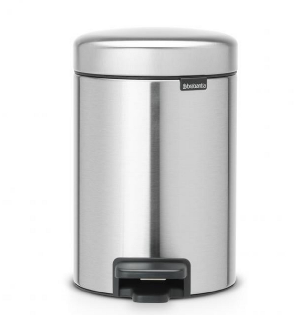 Brabantia pedal bin newicon 3l matt steel fingerprint proof