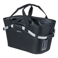 Basil basket on the back of the mik classic carry all black