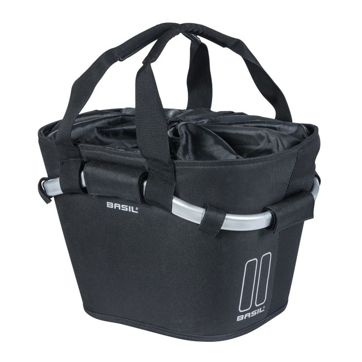 Basil Classic Carry All KF – bicycle basket – front – black