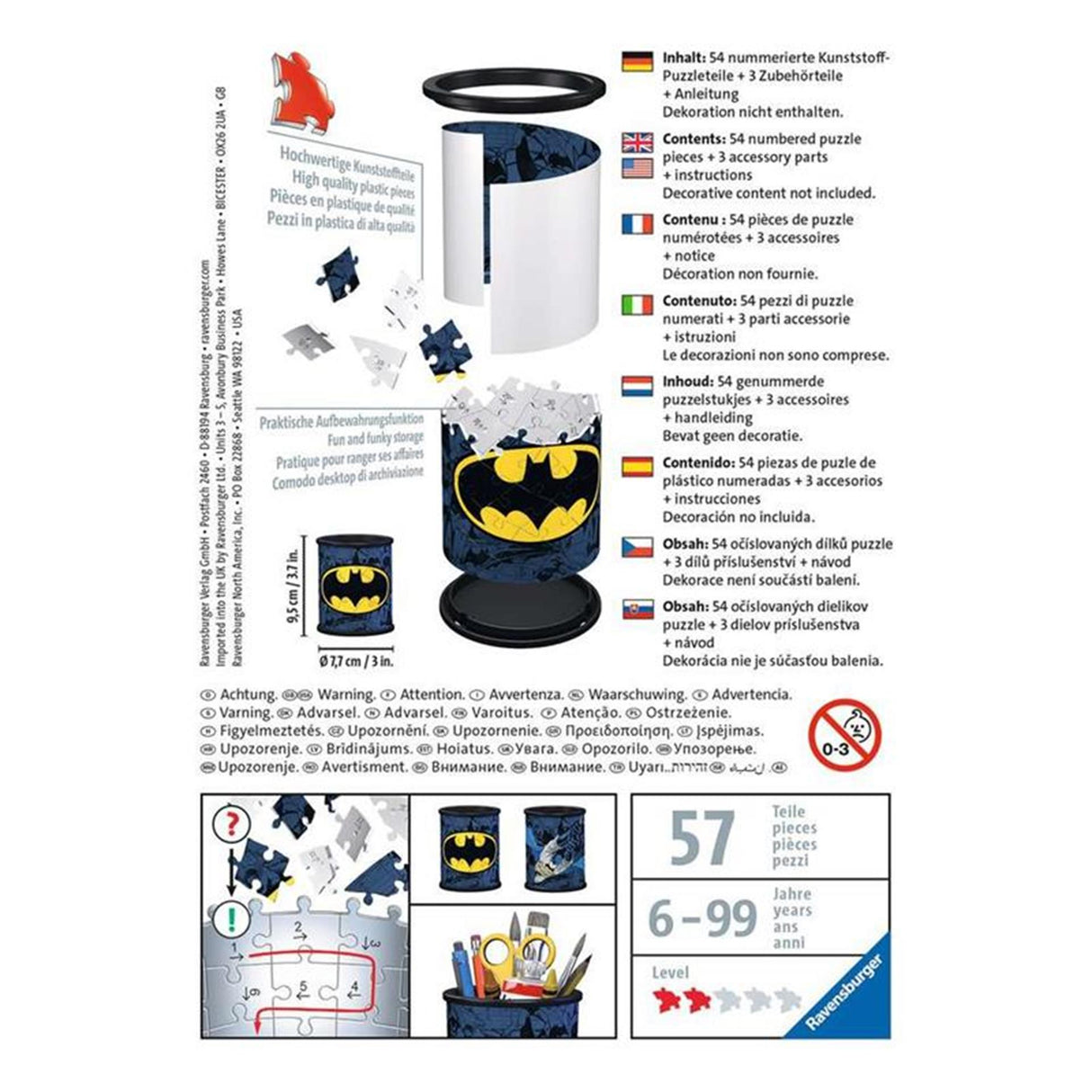 Ravensburger 3d puzzel batman pennenbak
