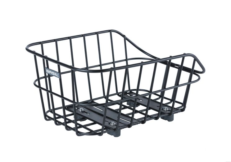 Basil Cento Alu WSL - Panier arrière - 22 litres - Matt Black
