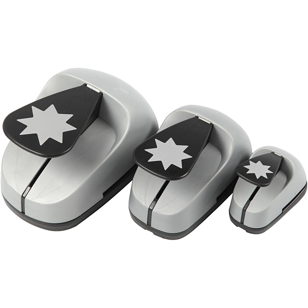 Creativ Company Punching Set Graphic Star, 3..