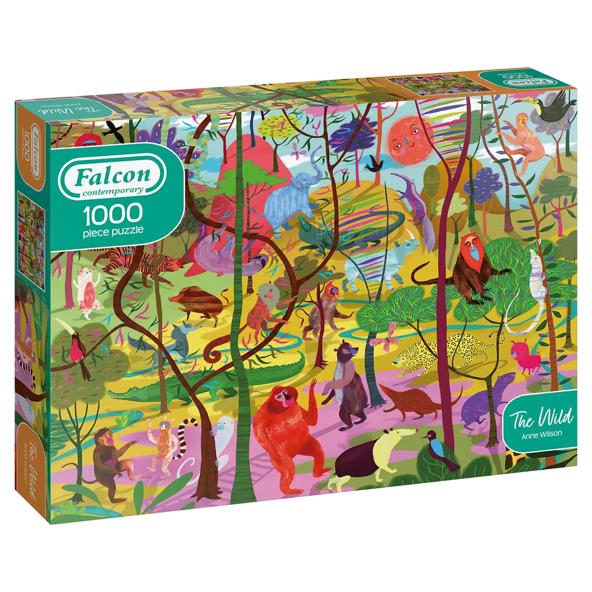 Jumbo fallon zäitgenëssesch Puzzel - d'Wild - 1000 Stécker