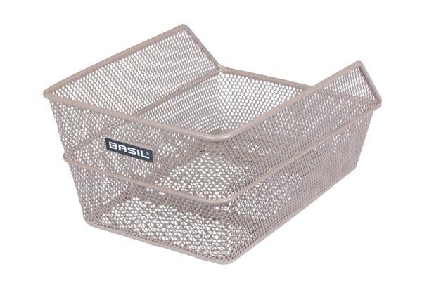 Basilikum Fahrradkorb Cento 36 x 26 x 18 cm - Nacktmetallic