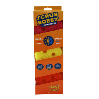 Sponge Scrub Bobby Universal 3 pieces