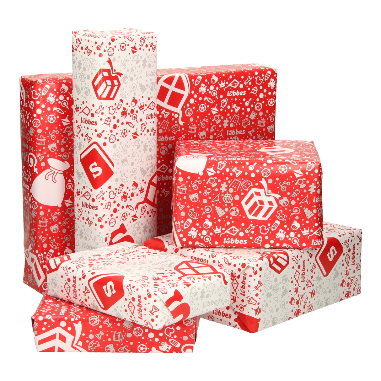 Lobbes Sinterklaas wrapping paper, 5mtr