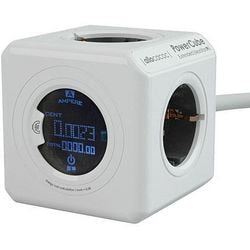 Allocacoc PowerCube Monitor White Grey power strip