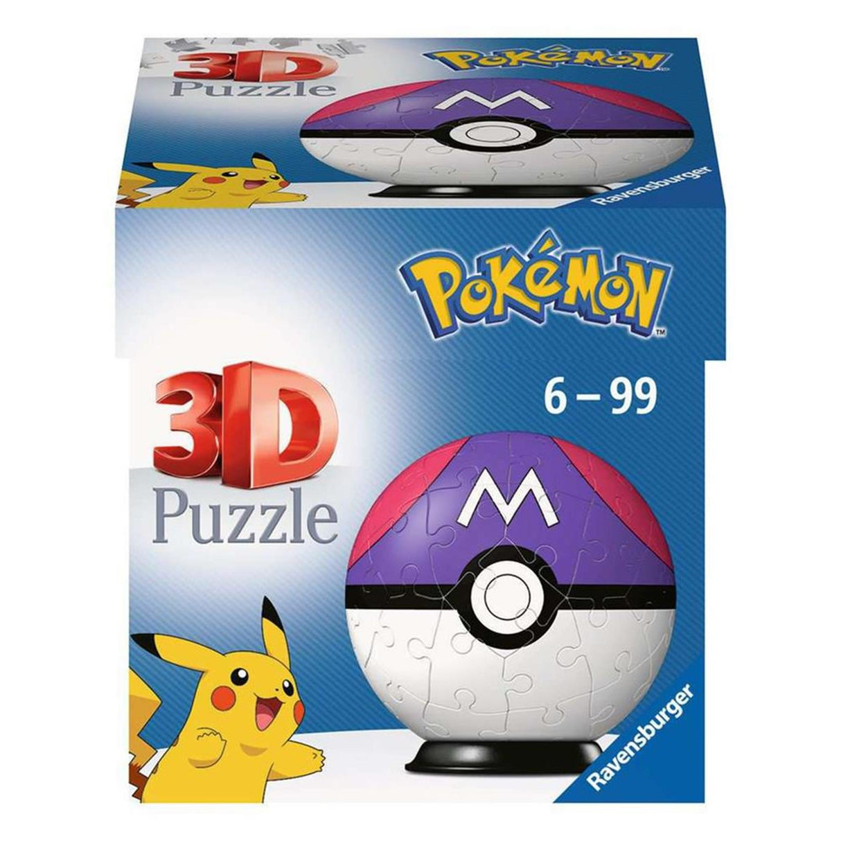 Ravensburger pokemon masterball 3d puzzle, 54 pcs.