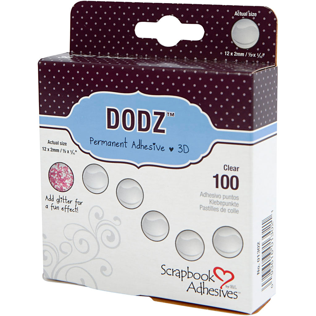 Dodz self-adhesive dots, d 12 mm, thickness 2 mm, 100 pieces 1 box