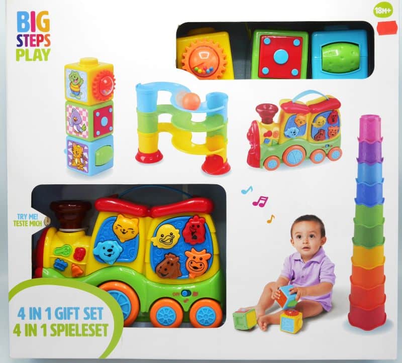 Zestaw upominkowy Playgo 4 w 1 dla najmłodszych