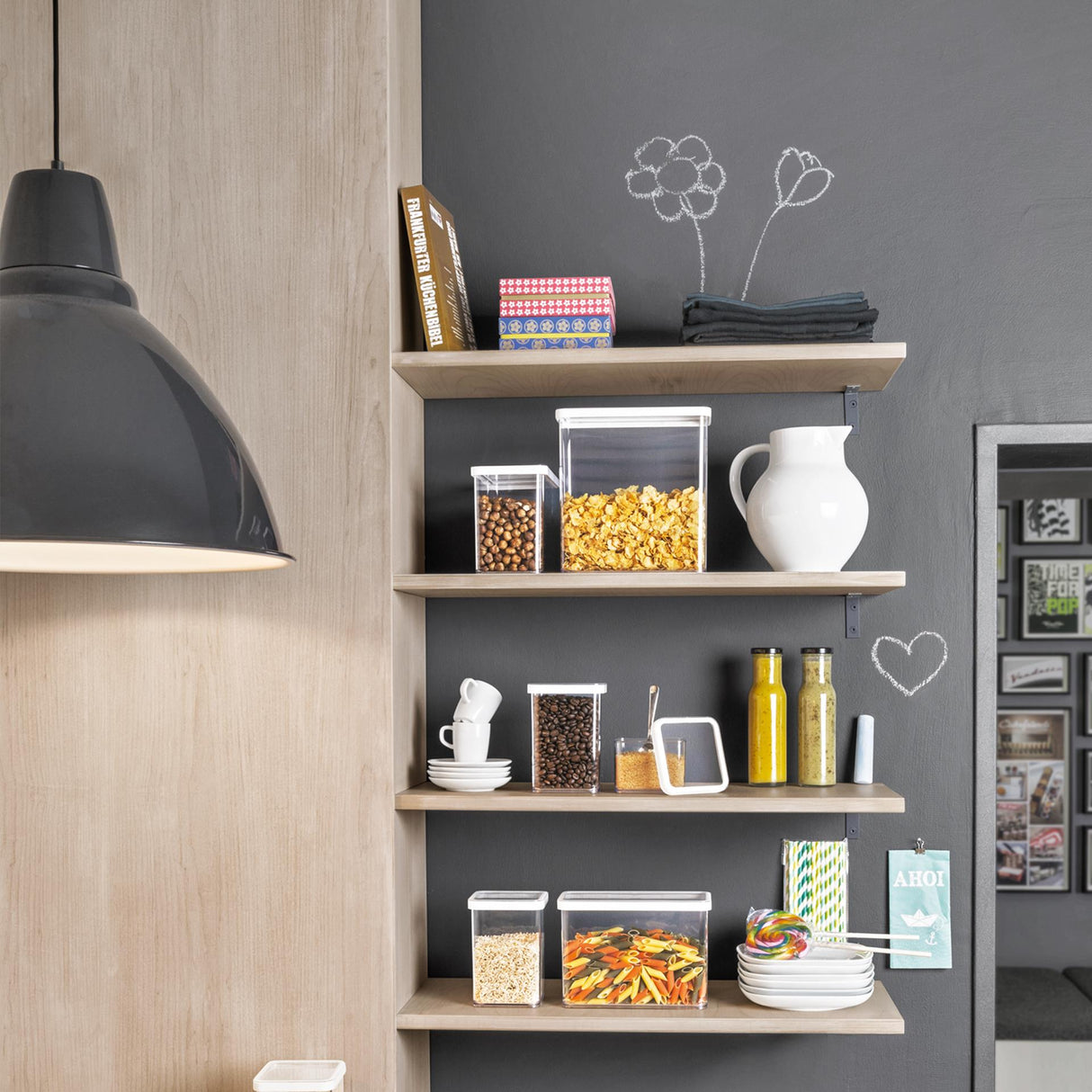 Rotho loft bewaardoos rechth. 3,2l wit