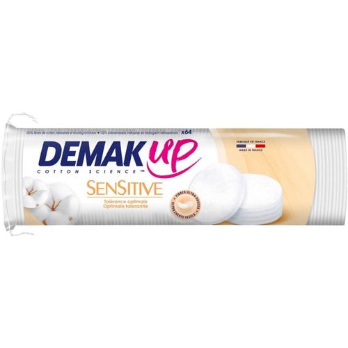 Wattenstschijfjes demak'up sensitive silk rond 64 stuks