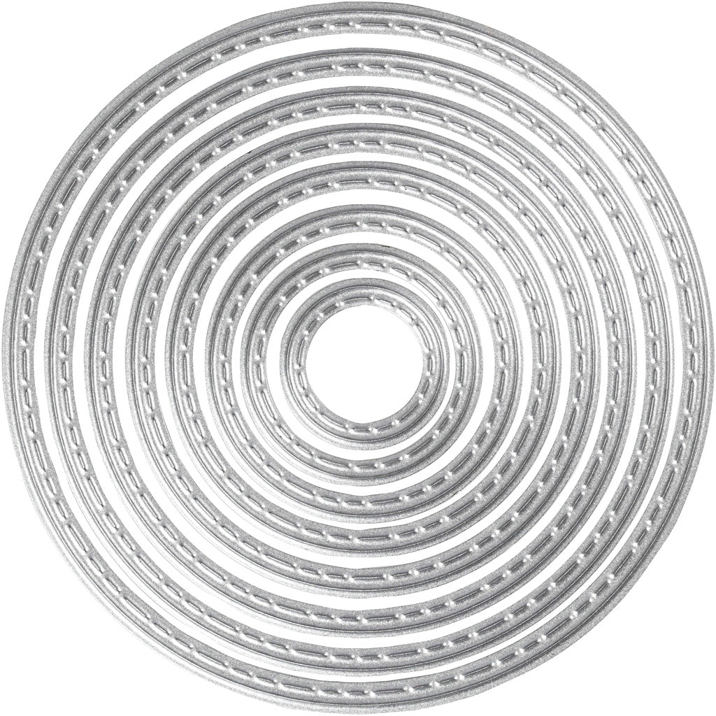Creativ company die-cutting and embossing dies, circles, d 1.5-7 cm, 1 piece