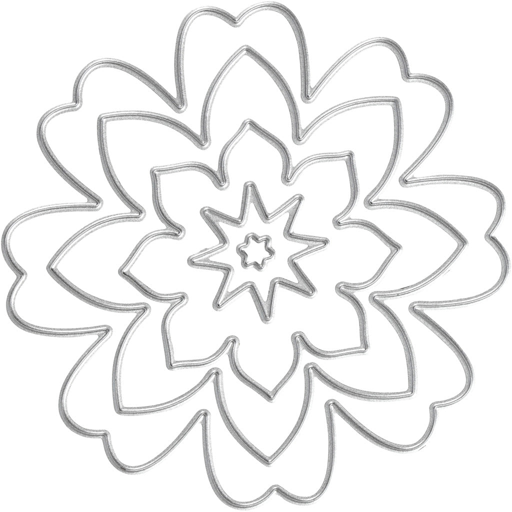 Creativ company cutting die, flower, d 0,5-8 cm, 1 piece