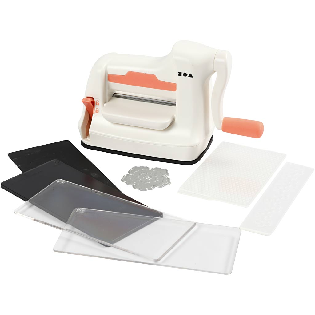 Creativ company starter set - punching and embossing machine, A7, sheet 74x105 mm, 1 set