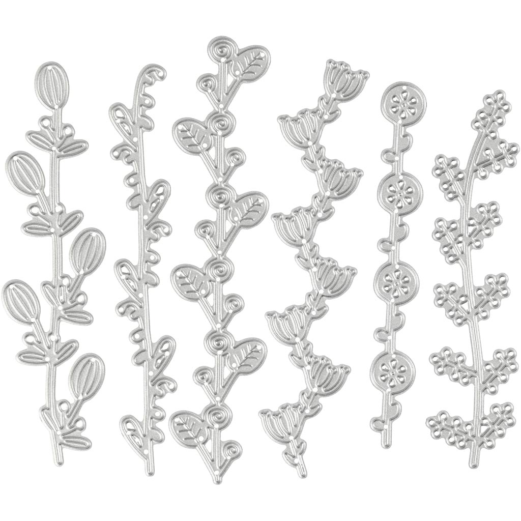 Creativ company punching and embossing dies, flower tendrils, size 143x123 mm, 1 piece