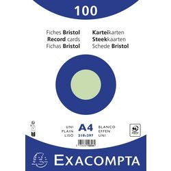 Index cards Exacompta 10346e green paper