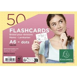 Exacompta 10354e yellow paper index cards