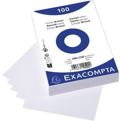 Index cards Exacompta 10502e white paper