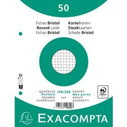 Exacompta Index Cards 10620e White Paper