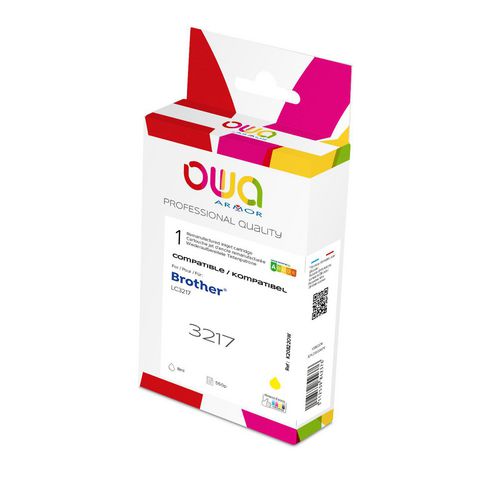 Inktcartridge owa lc3217 geel